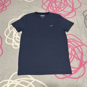 Hollister Navy Blue Logo Icon Crew T-Shirt